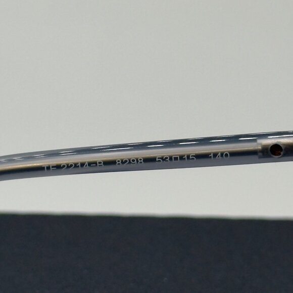 Tiffany & Co. Eyeglasses TF 2214-B 8298 Grey Blue Crystal Gold Frames Only READ - Picture 10 of 13